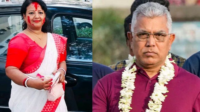 Dilip Ghosh on wife : 'আমি এমএলএ, এমপি হয়ে গেলাম, ওঁর ইচ্ছা হয়েছে আবেদন করেছে' স্ত্রী রিংকুর বিধায়ক হওয়ার আবেদনের প্রেক্ষিতে সাফাই দিলীপের