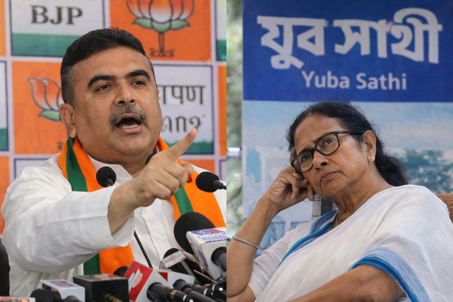 Suvendu against Yuba Sathi: ‘যুব সাথী’ না ‘যুবশ্রী’? নাম বদলে একই ভাঁওতা, মমতার বিরুদ্ধে বেকার যুবকদের সঙ্গে প্রতারণার অভিযোগ শুভেন্দুর