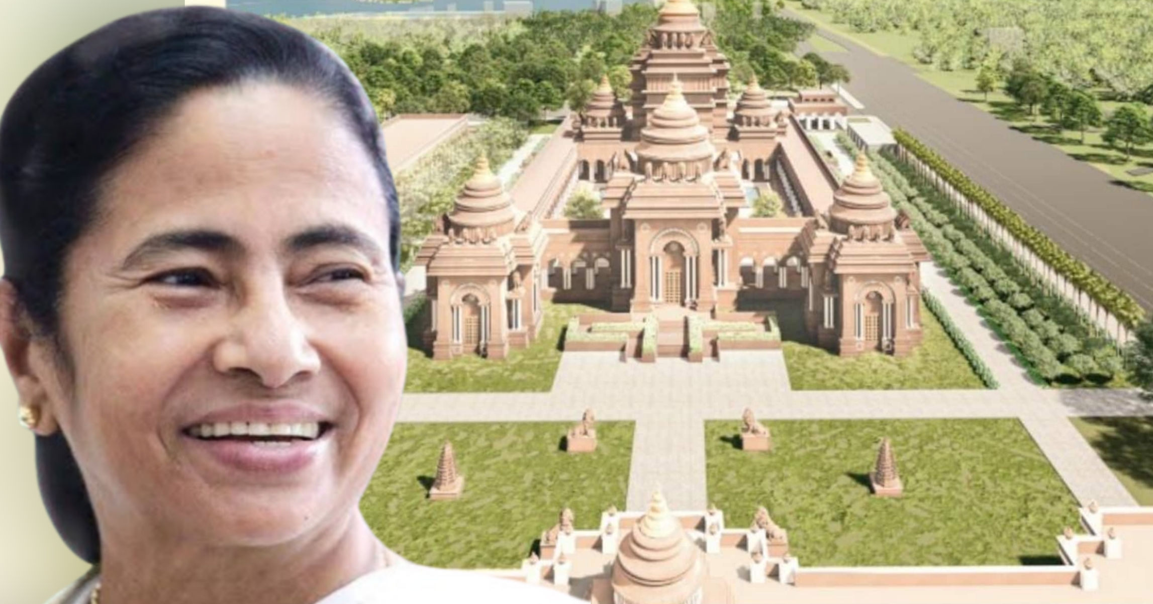 Durga_angan_new_town_mamata_banerjee