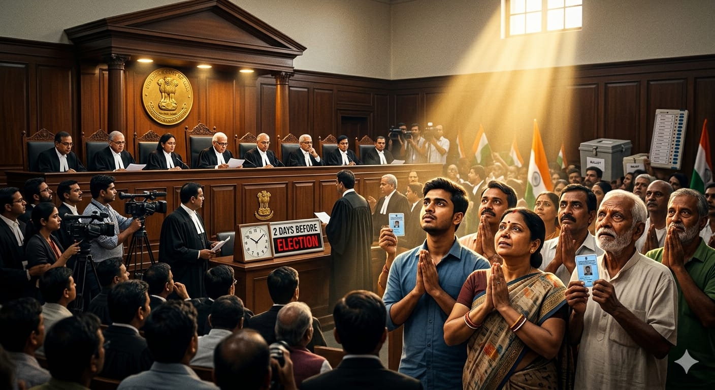 supreme court Bengal : সংবিধানের ১৪২ ধারা প্রয়োগে ঐতিহাসিক রায়, ভোটের দুদিন আগেও নাম সংশোধনে মিলবে ভোটাধিকার, সুপ্রিম কোর্টের বড় নির্দেশ