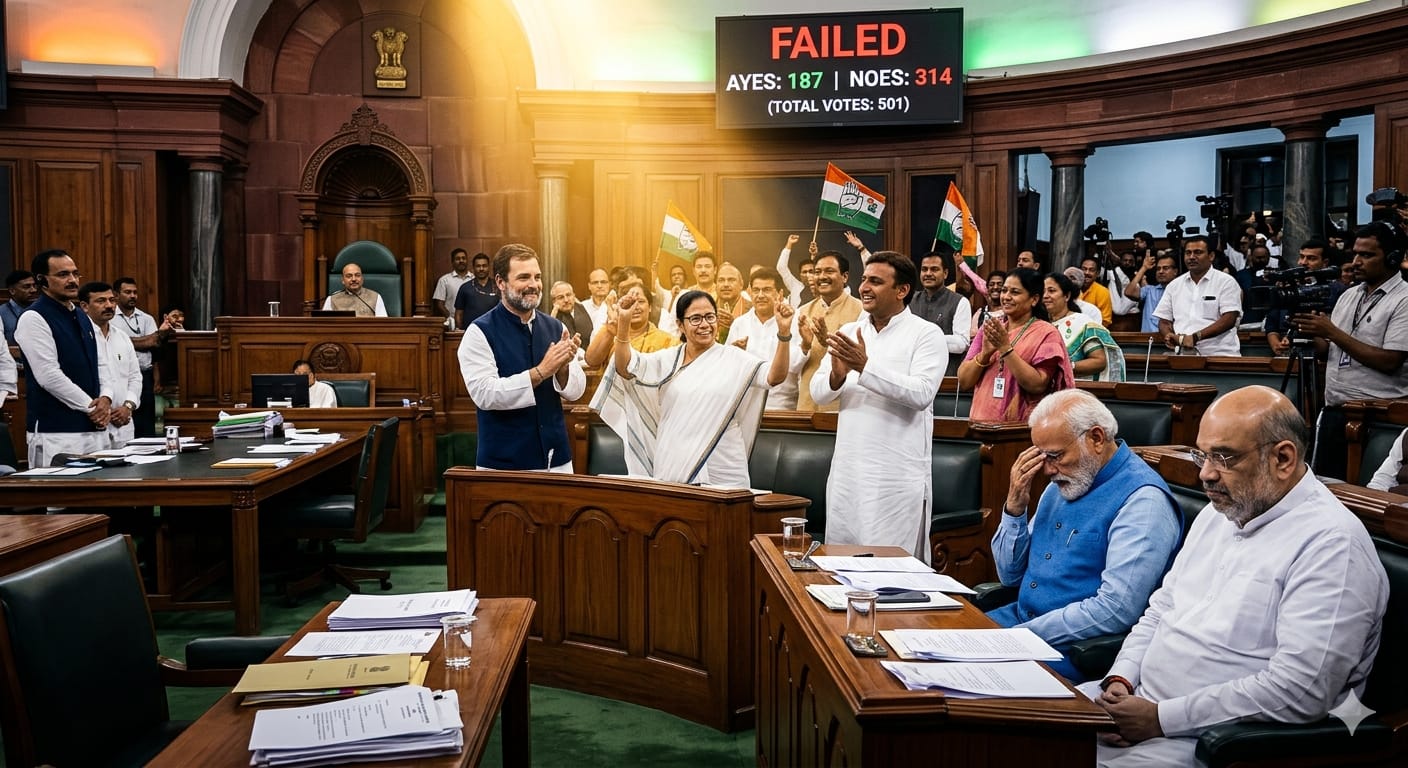 BJP fails in Lok Sabha : লোকসভায় ধাক্কা মোদি সরকারকে! ভোটাভুটিতে হার BJP-র, আটকাল সংবিধান সংশোধনী ও মহিলা সংরক্ষণ বিল