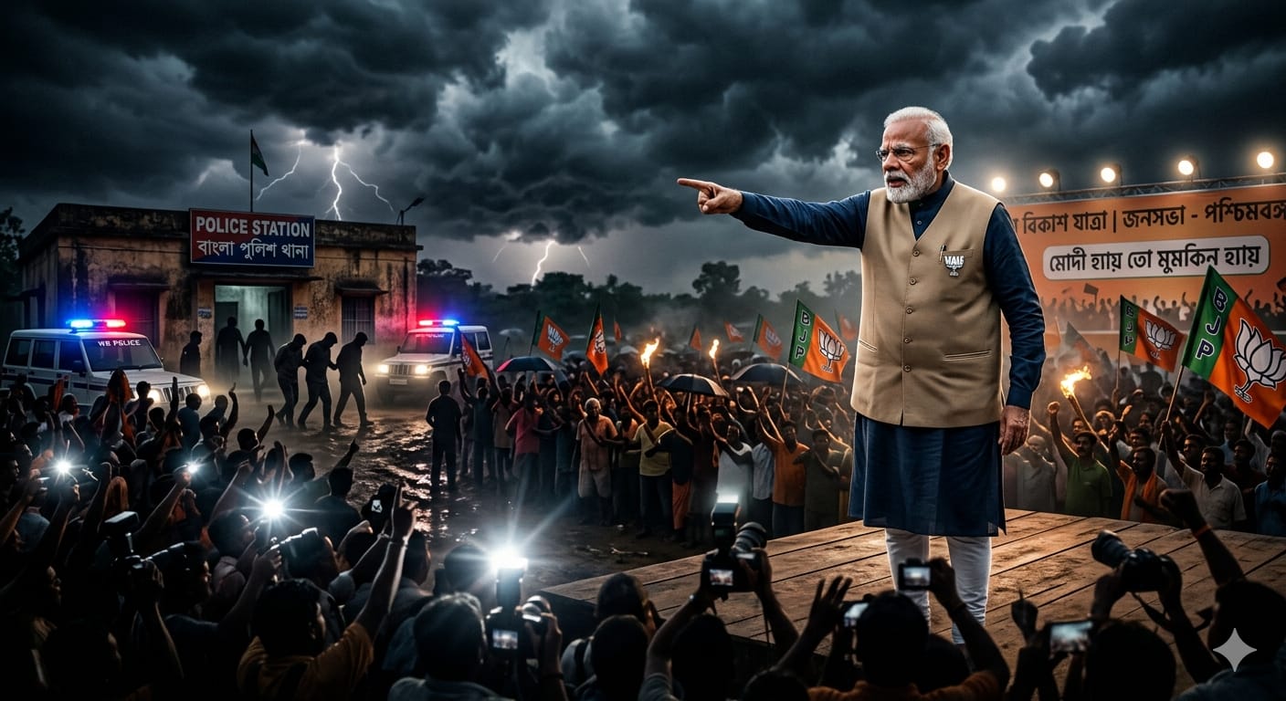 Modi Warns TMC : 'তৃণমূলের সিন্ডিকেটকে শেষ সুযোগ দিচ্ছি, থানায় আত্মসমর্পণ করো, ৪ মে-র পর কেউ ছাড় পাবে না' হুঁশিয়ারি মোদির