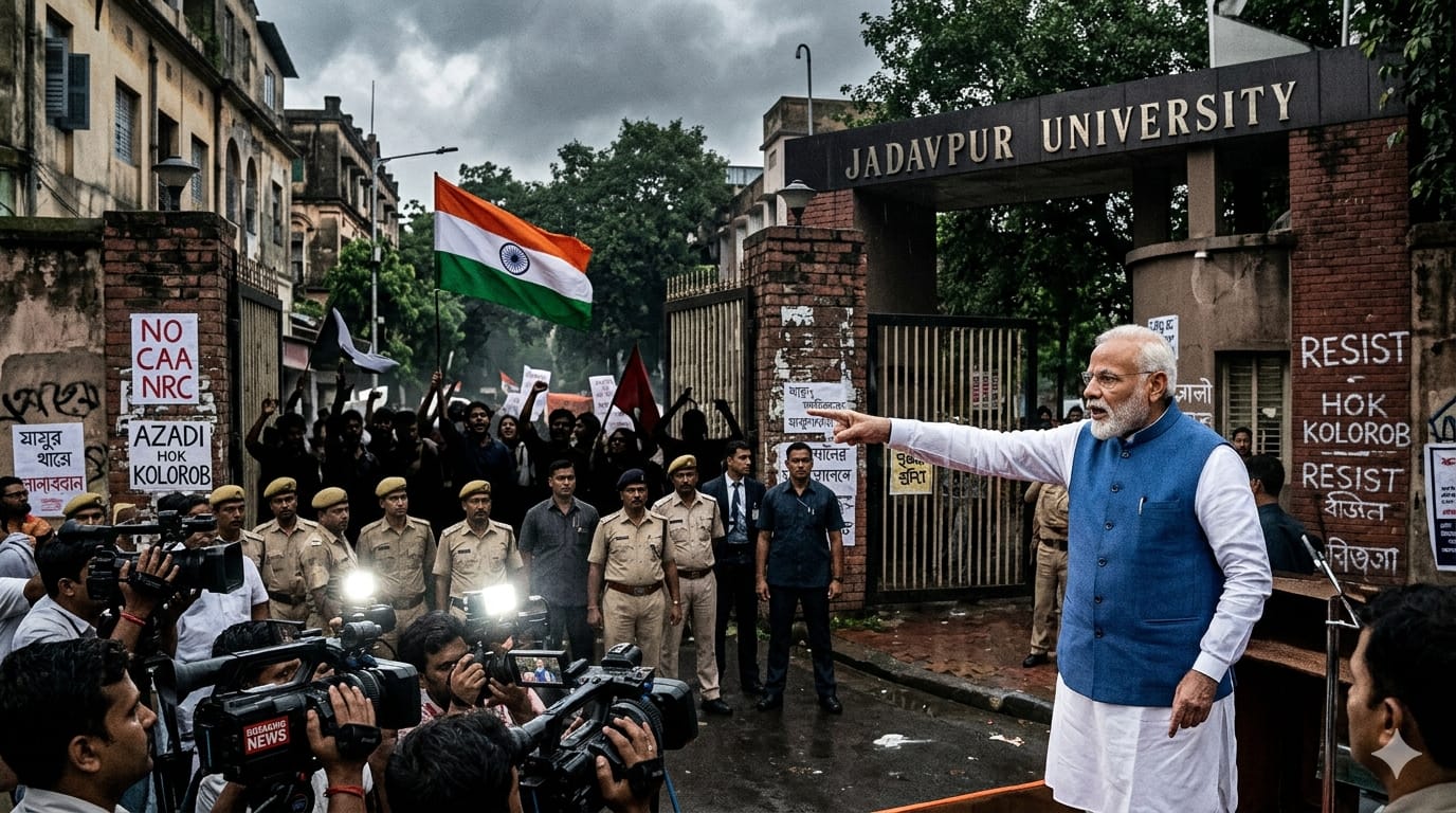 Modi against Jadavpur University: 'যাদবপুর বিশ্ববিদ্যালয় দেশদ্রোহীদের আখড়া' হুঁশিয়ারি মোদির