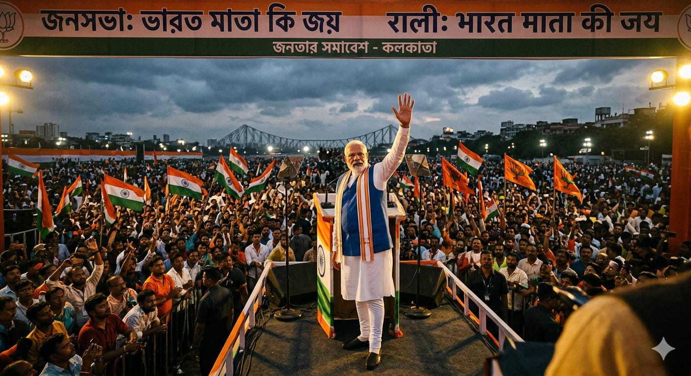 Modi in Netaji Style : 'আপনারা আমাকে ভোট দিন, আমি আপনাদের তৃণমূল শাসন থেকে স্বাধীনতা দেব' নেতাজির সুরে বাংলার মানুষকে প্রতিশ্রুতি মোদির