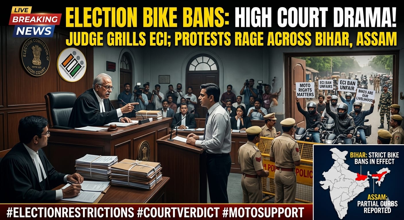 Bike Permission: 'বিহার-অসমেও কি একই বিধি-নিষেধ আরোপ করা হয়েছিল? গাড়ির ক্ষেত্রে কেন বিধি নিষেধ প্রযোজ্য হবে না?' বাইকে কড়াকড়ি নিয়ে কমিশনকে প্রশ্ন হাইকোর্টের